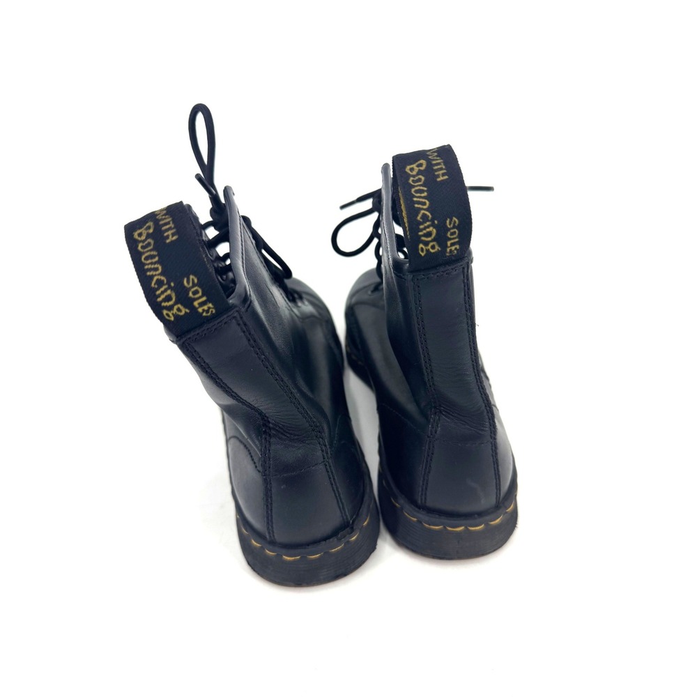 Dr. Martens 1460 Virginia Leather Black Lace Up‎ Combat Boots Women 8 US L - Picture 4 of 5